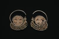 Product Photo: 0463 khalka (ear-rings)Tashkent , nineteenth century